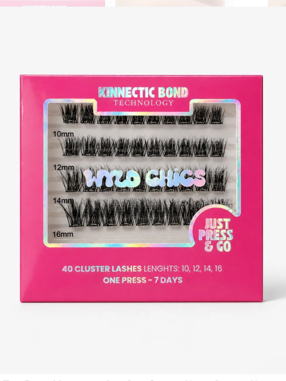 Wyld Chics/Just Perfect/40 Self Adhesive Lash Clusters